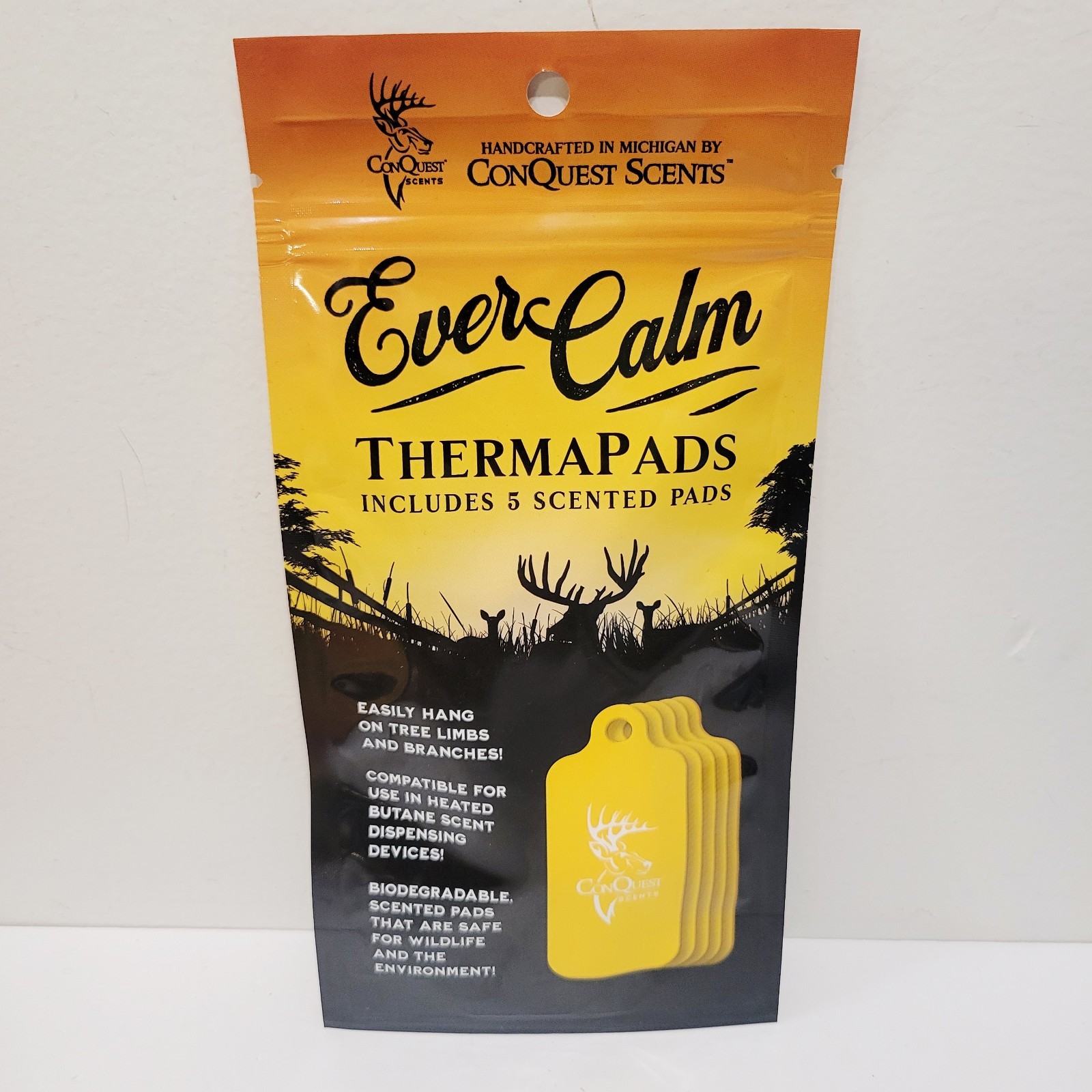 EverCalm Conquest ThermaPads Deer Hunting 5 Pack Lure Scented Pads 22001