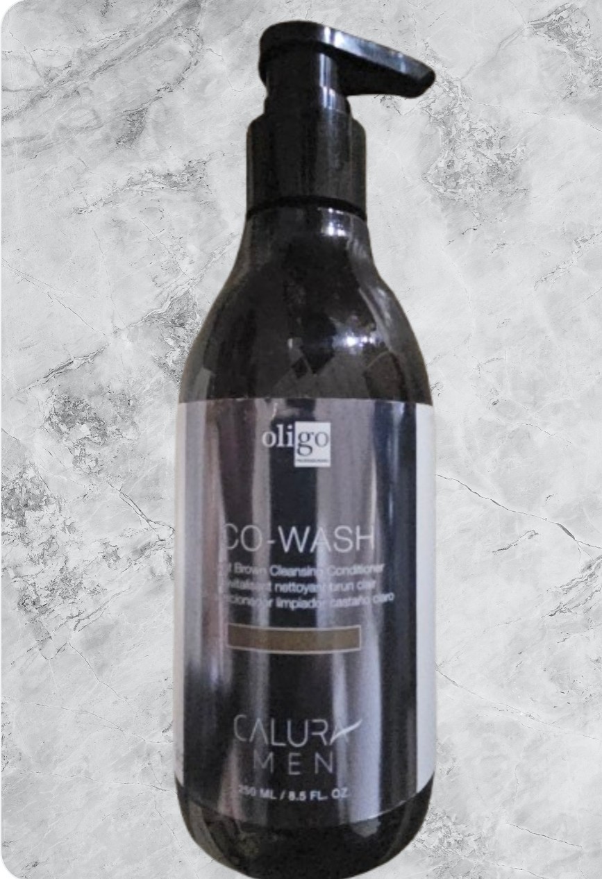 Oligo Calura Men Co-Wash - Cleansing Conditioner 8.5 oz Light Brown