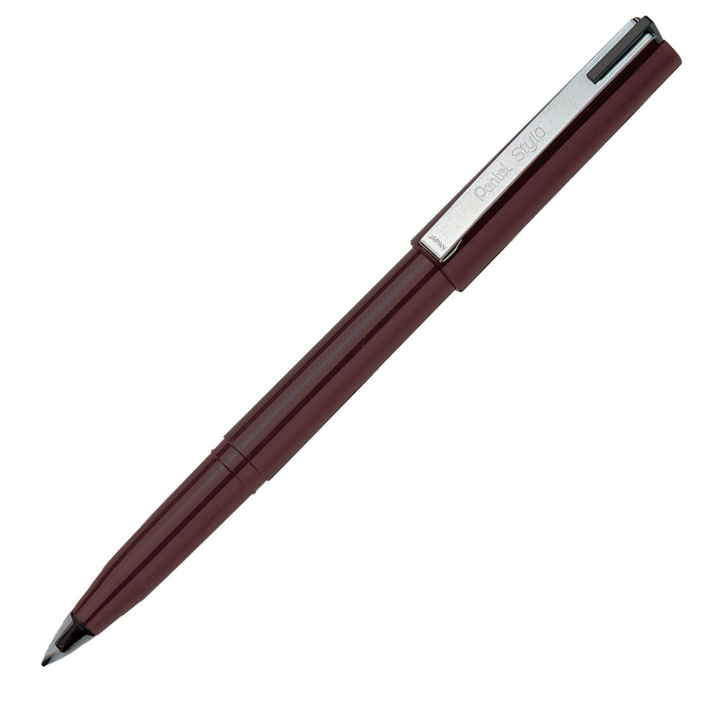 JM20-AE Pentel Stylo Fountain Sketch Pen, Flexible Tip, Black Ink, Pack of 1