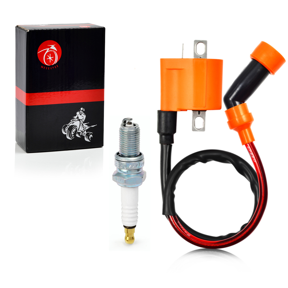 Ignition Coil Pack & SPARK PLUG + CAP For Arctic Cat 500 4x4 1999-2009 3430-007