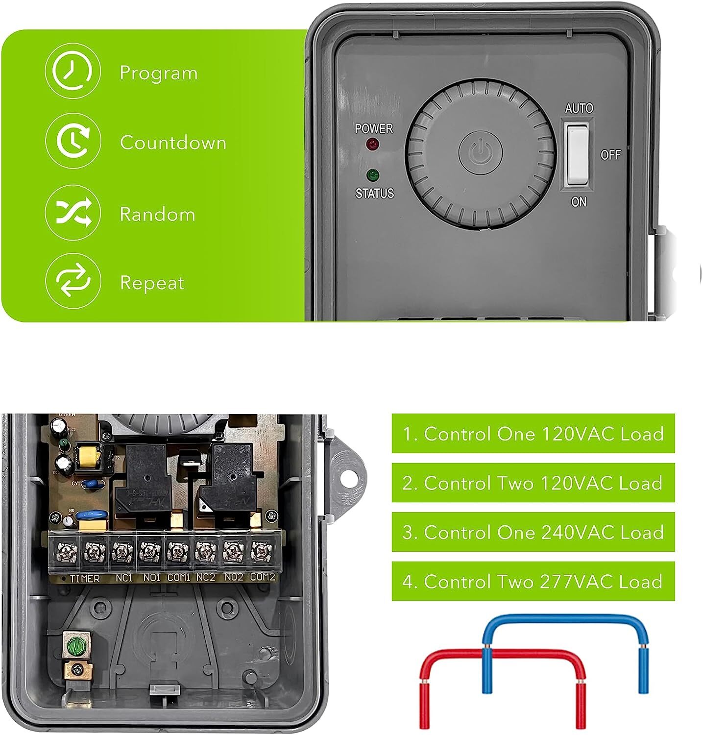 BN-LINK Smart WiFi Pool Pump Timer Outdoor Heavy Duty 24Hr Programmable For Pool
