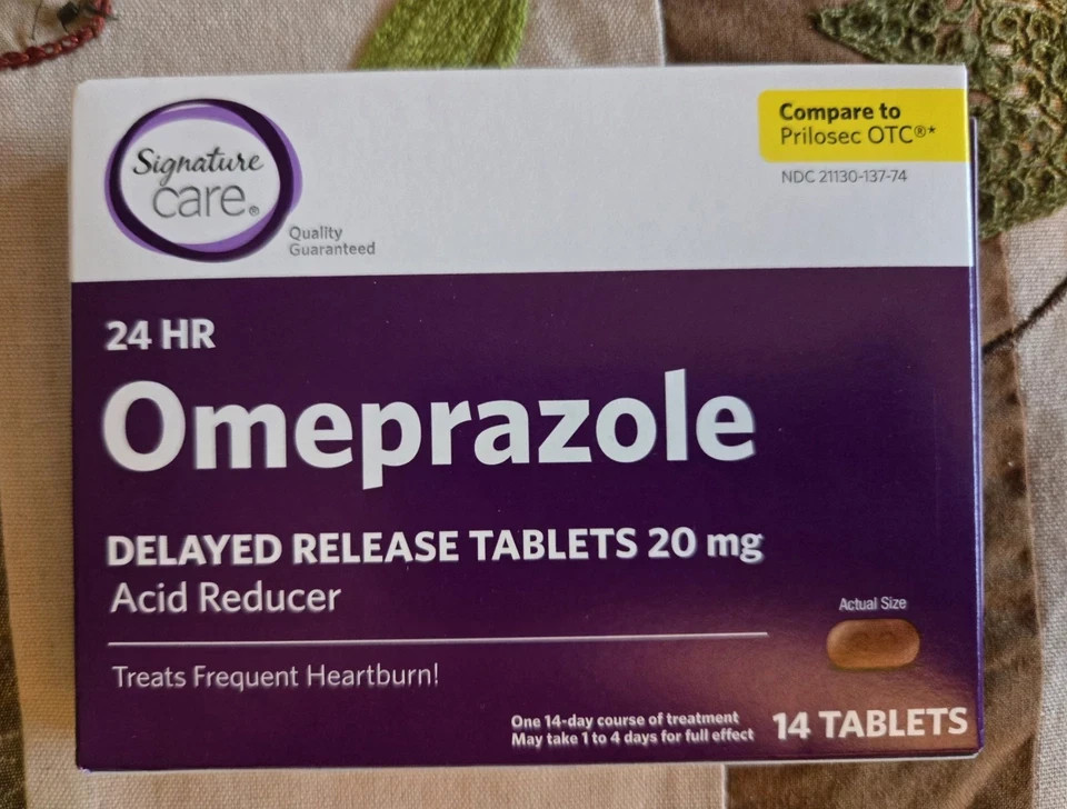 Omeprazol 20mg Delayed Release Acid Reducer Heartburn 100-1000 Capsules EXP-2028