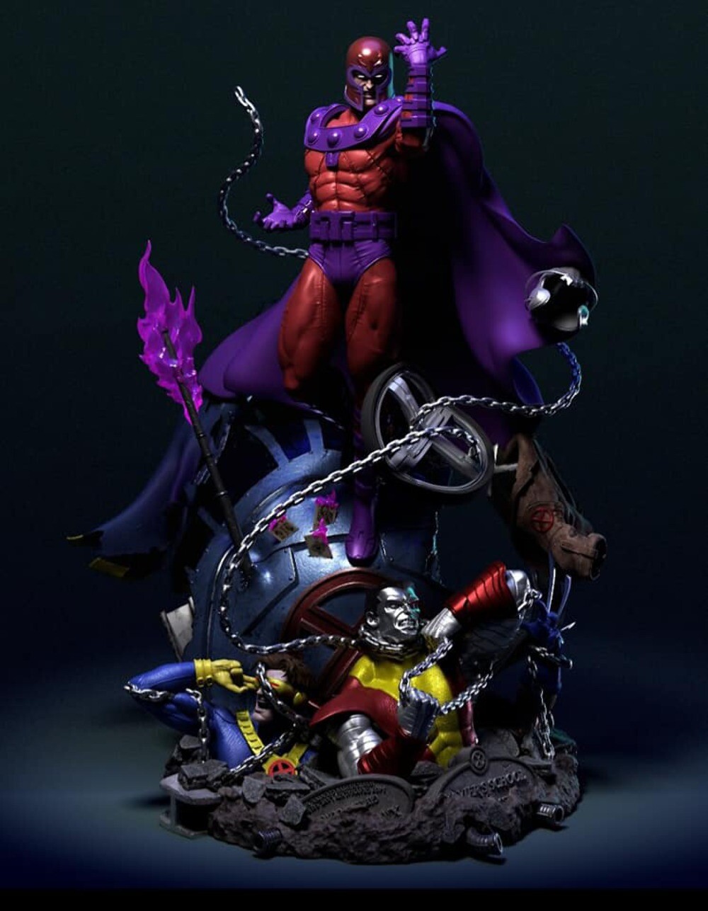 Tiger J Customs Marvel Magneto Arisen X-Base Edition 1/4 Scale Statue Figure