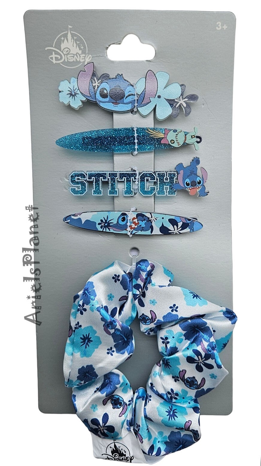 Disney Parks Lilo & Stitch Floral 5 Piece Hair Accessory