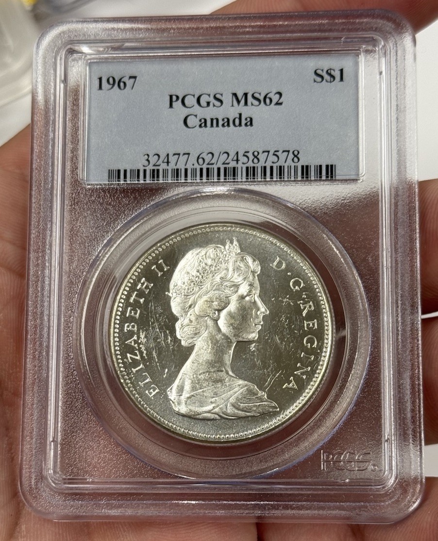 1967 Canada S$1 Silver PCGS MS 62 #3078