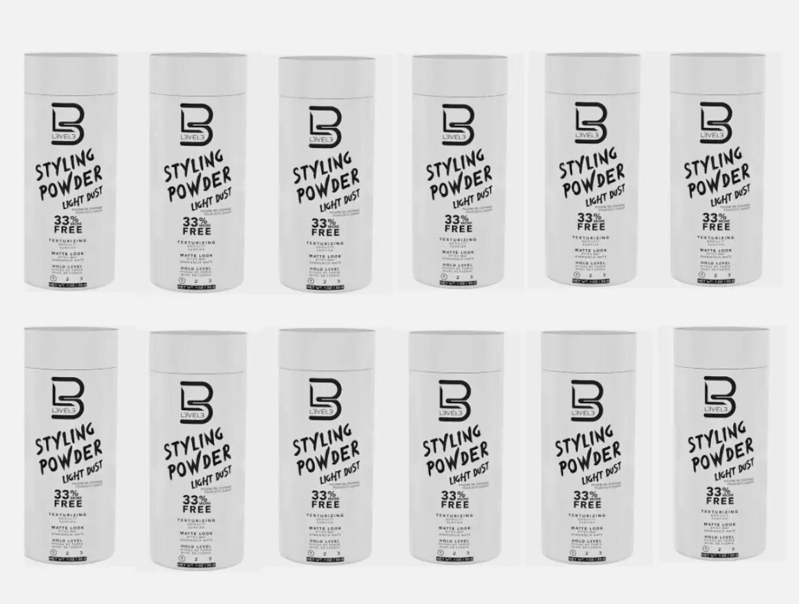 Level3 Styling Powder Dust  Texturizing Matte Look Light Hold - 12 PACK