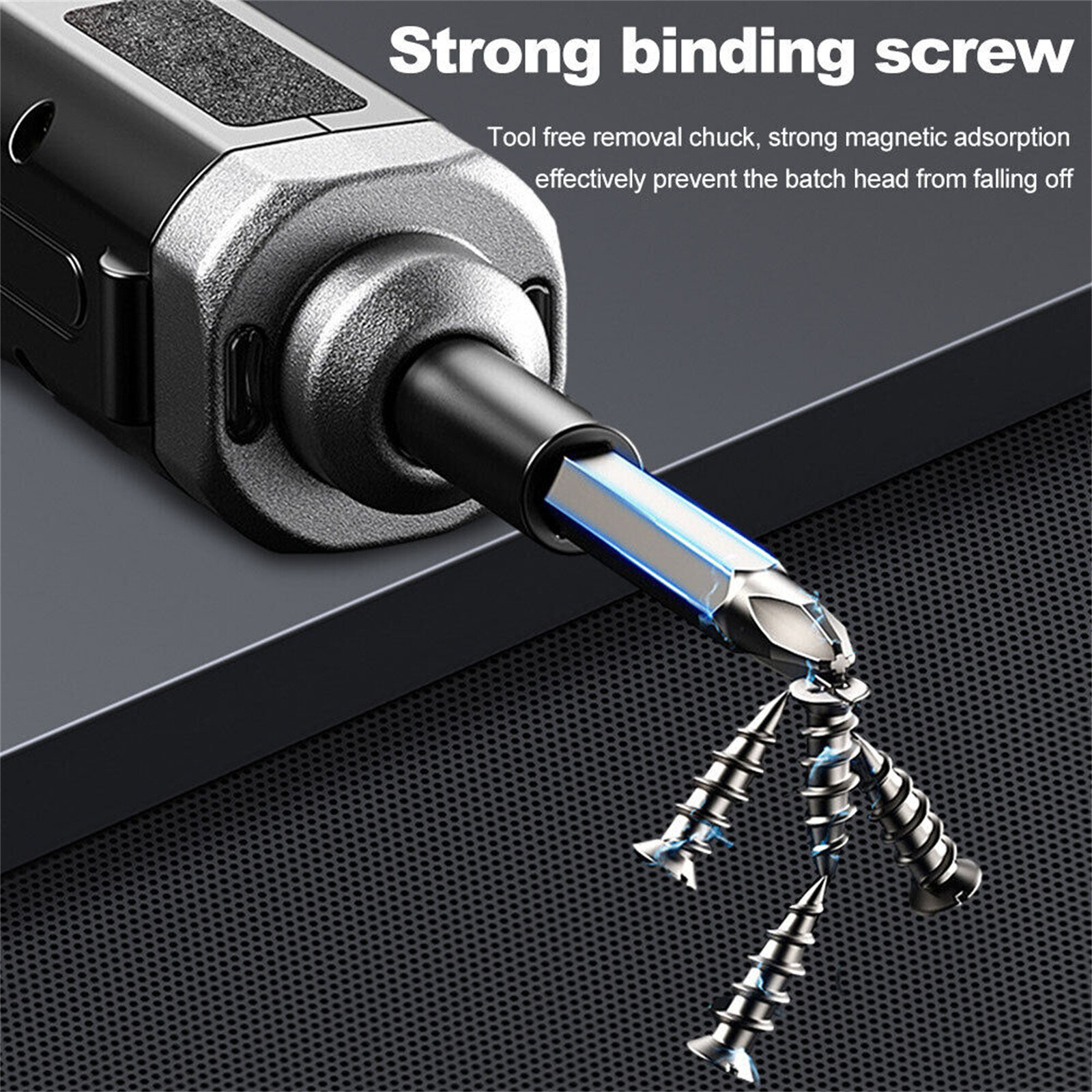 7.8V Mini Rechargeable Cordless Electric Screwdriver Drill Bits Set Power Tool