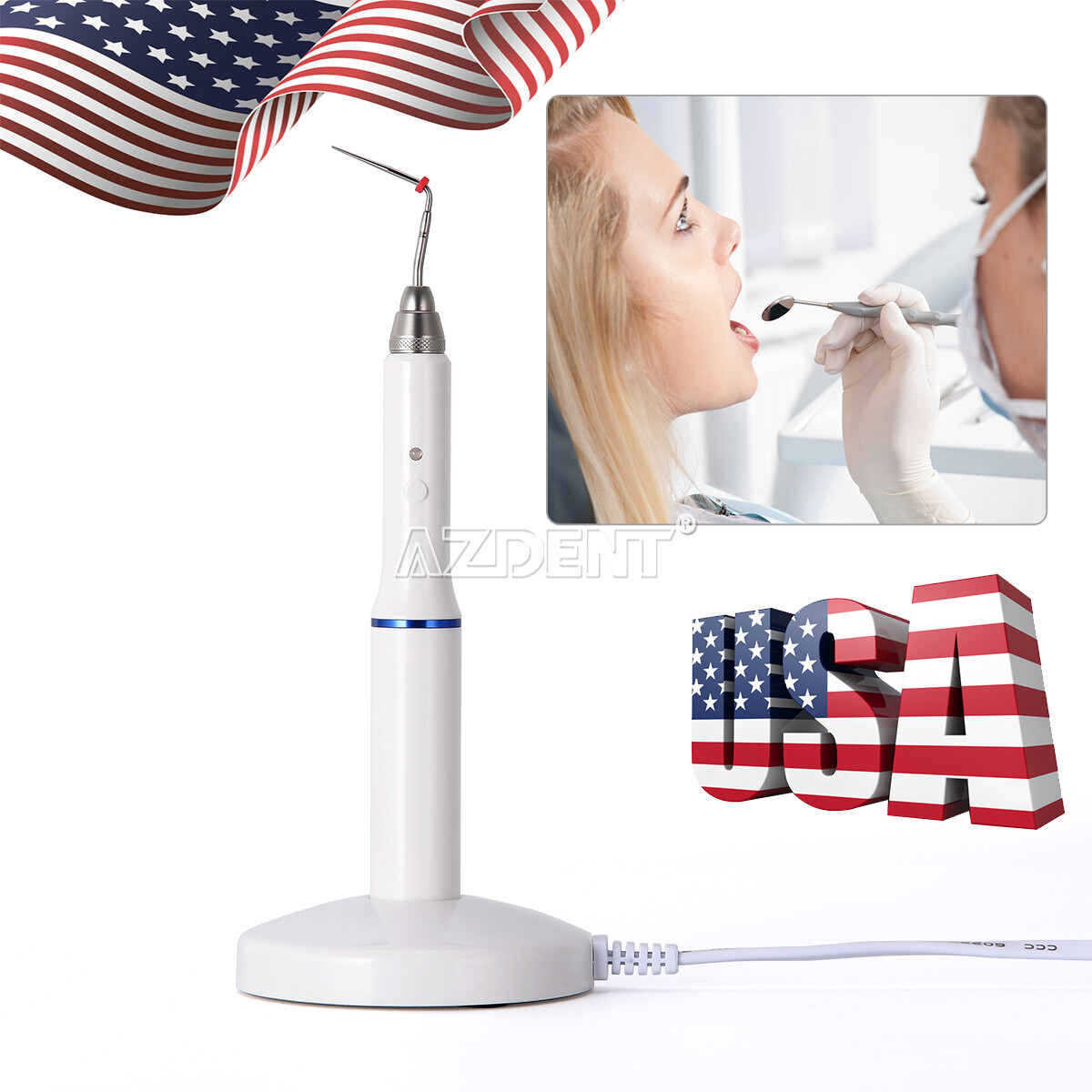 Dental Eodo Obturation System Gutta Percha Endo Heated Pen &2 Tips