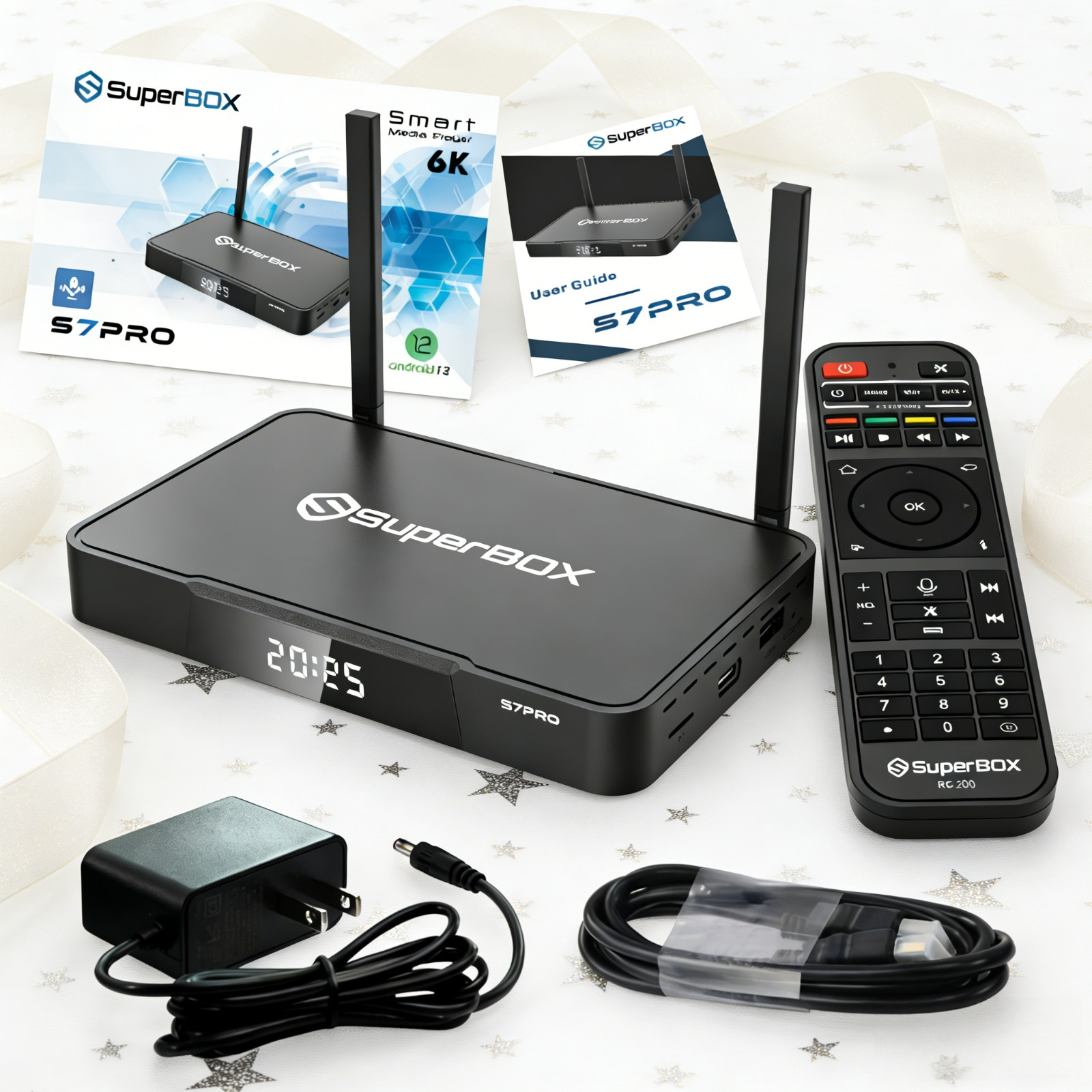 SuperBox S7 Pro Android 12 TV Box 4GB+32GB Streaming Media Player -Free Shipping