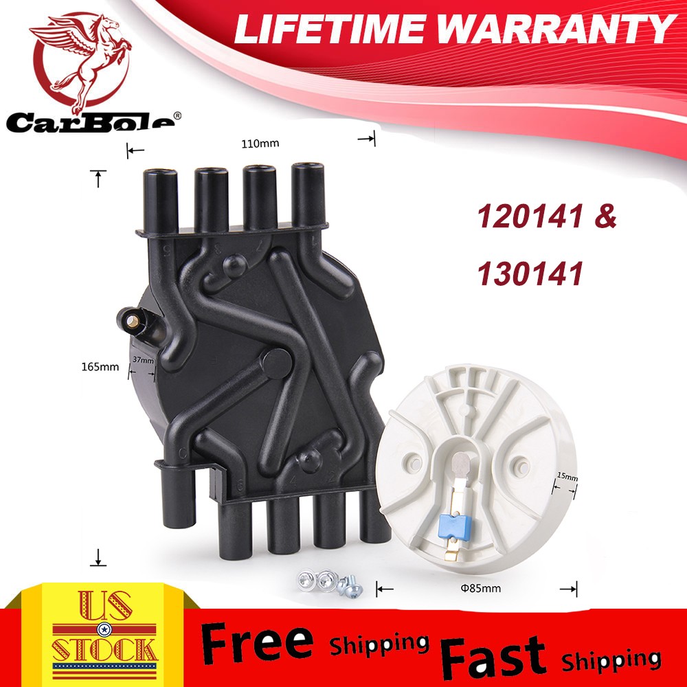 Ignition Distributor Cap & Rotor for Chevy Cadillac GM V8 5.0L 5.7L DR474 120141