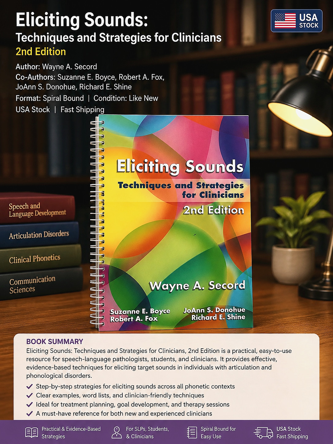 Eliciting Sounds: Techniques & Strategies for Clinicians 2nd Ed Spiral-Bound USA
