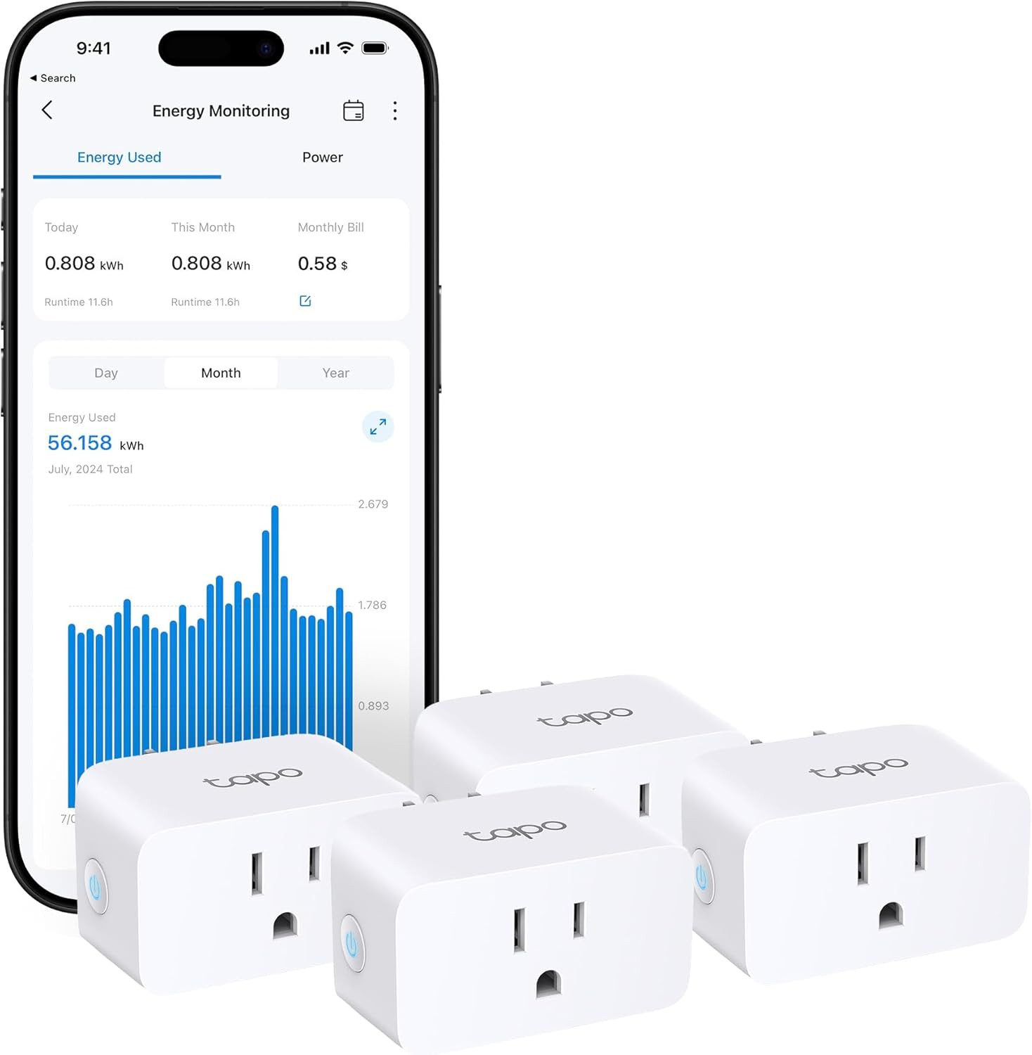 Tp-Link  Smart Plug Mini, Matter Compatible, Compatible with Alexa, Google Home