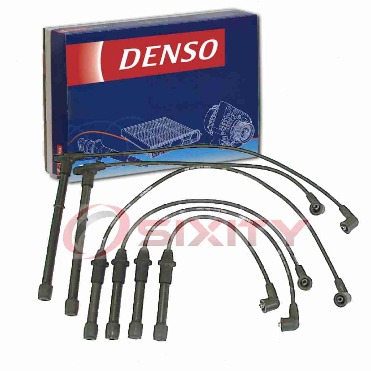 Denso Spark Plug Wire Set for 1996-2000 Nissan Pathfinder 3.3L V6 Ignition cr