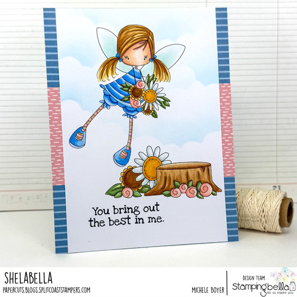 SPRING BACKDROP-Stamping Bella Cling Rubber Stamp-Craft-Whimsabella Background