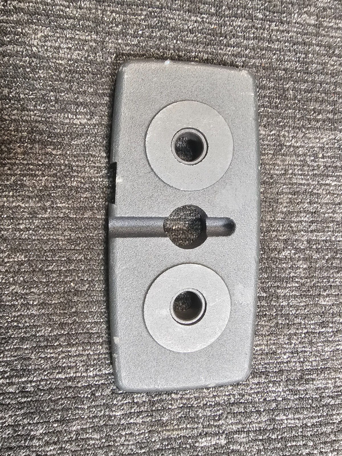 (QTY 3) Weight Stack Plate,  Black 10 LBS Weight 2 Holes