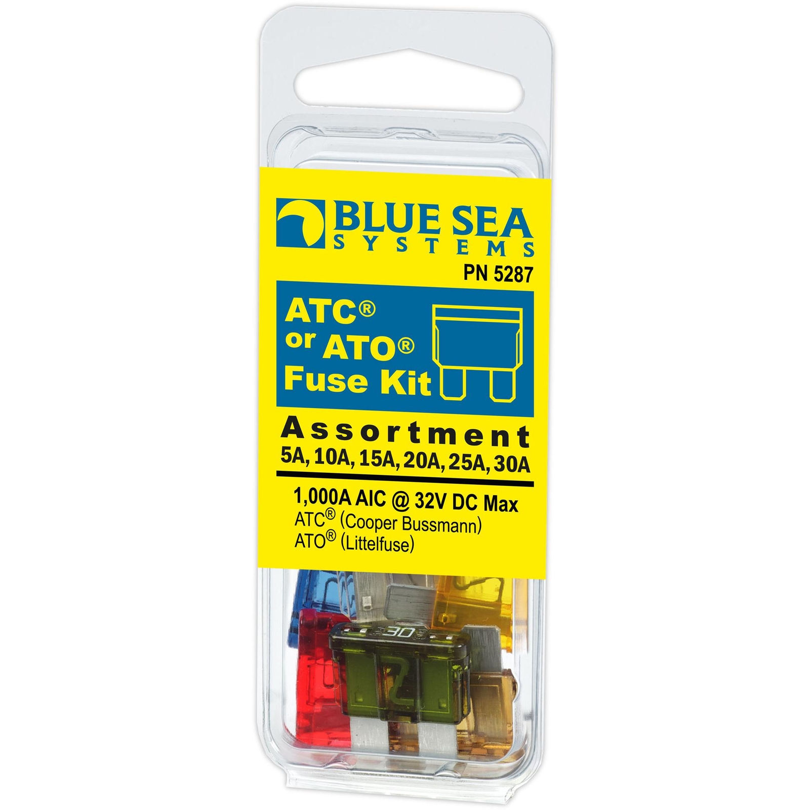 Blue Sea 5287 Marine ATC Fuse Kit - 6-Piece
