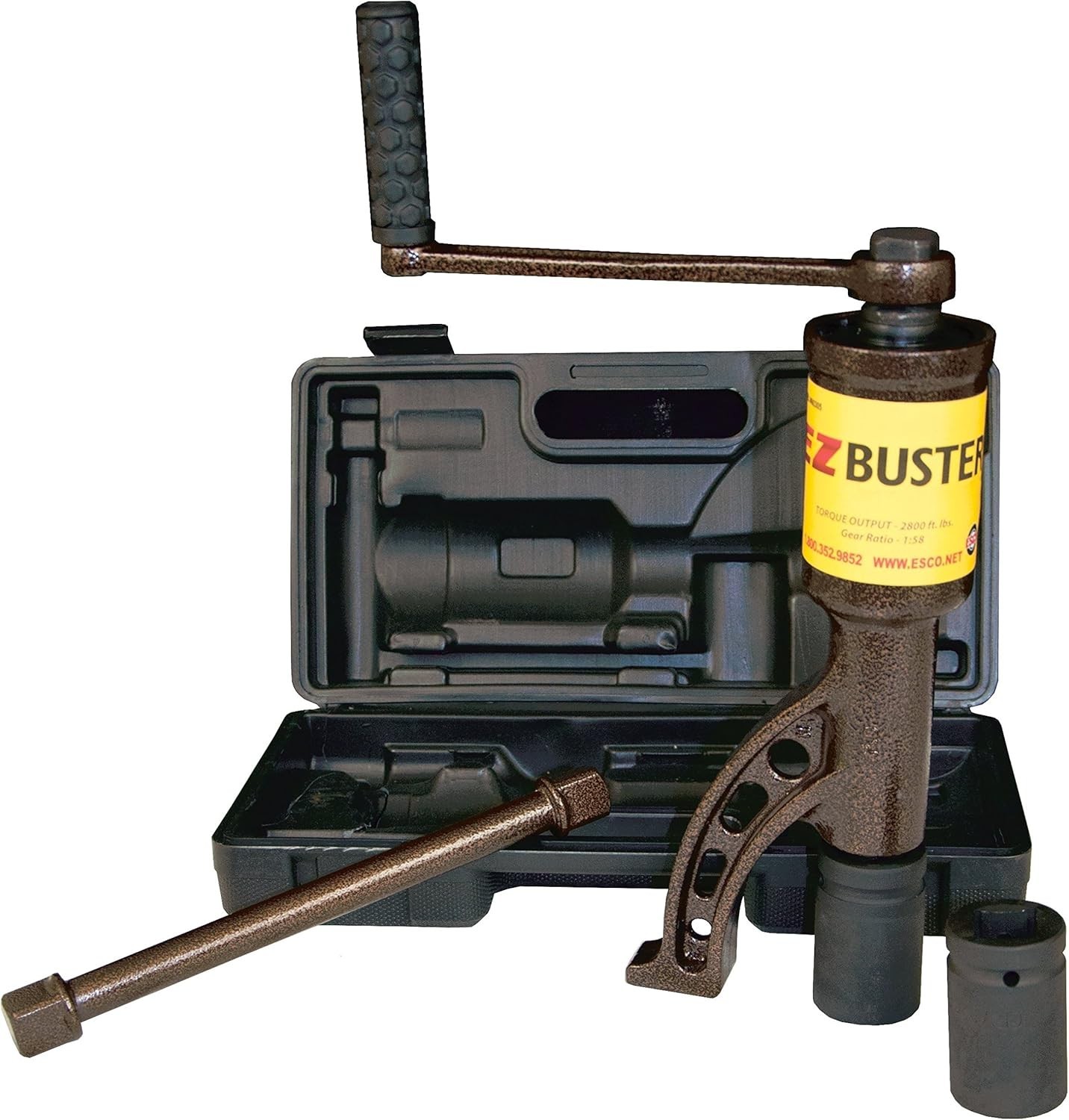 ESCO 60305 Truck Torque Wrenches EZBuster Manual Nut Loosening Tool w/ case