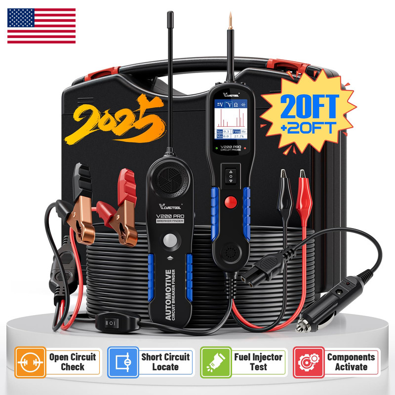 Vdiagtool V200 Pro Automotive Power Circuit Probe Tester Breaker Finder Tool