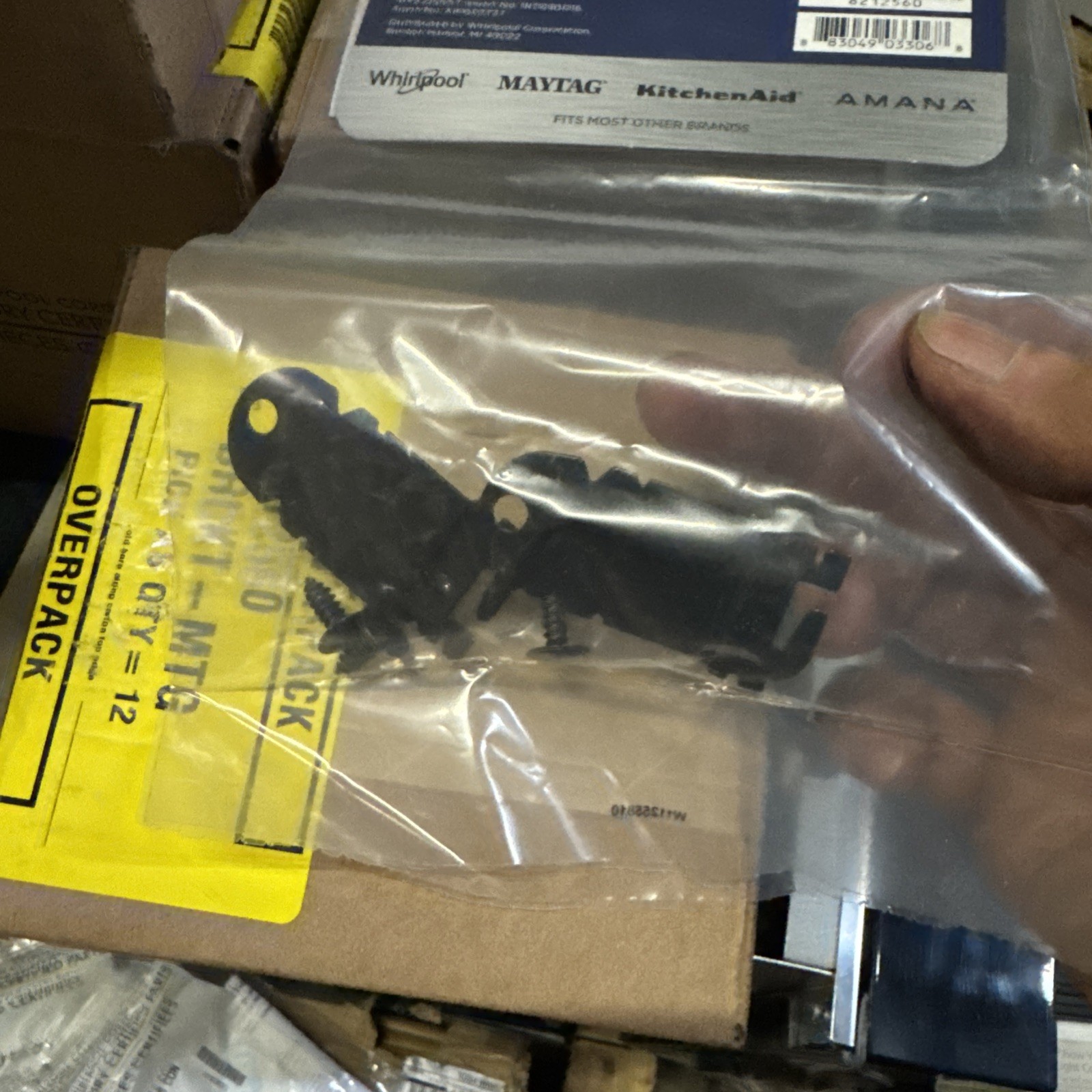 Side Mount Brackets Whirlpool 8212560 W Screws