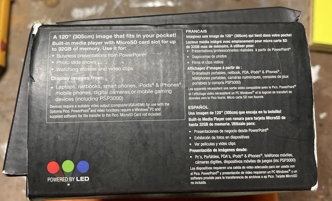 Optima Pka31 Pico Projector