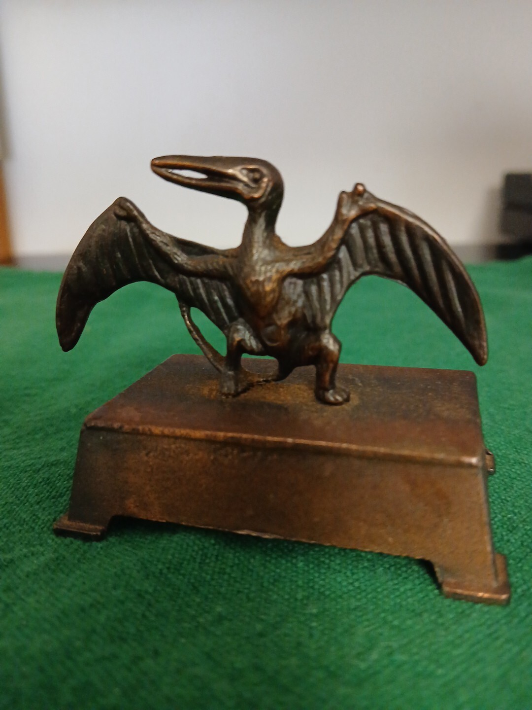 1984 PTEROSAURS Cast-Iron/Bronze Pencil Sharpener Pre-Historic Charm!