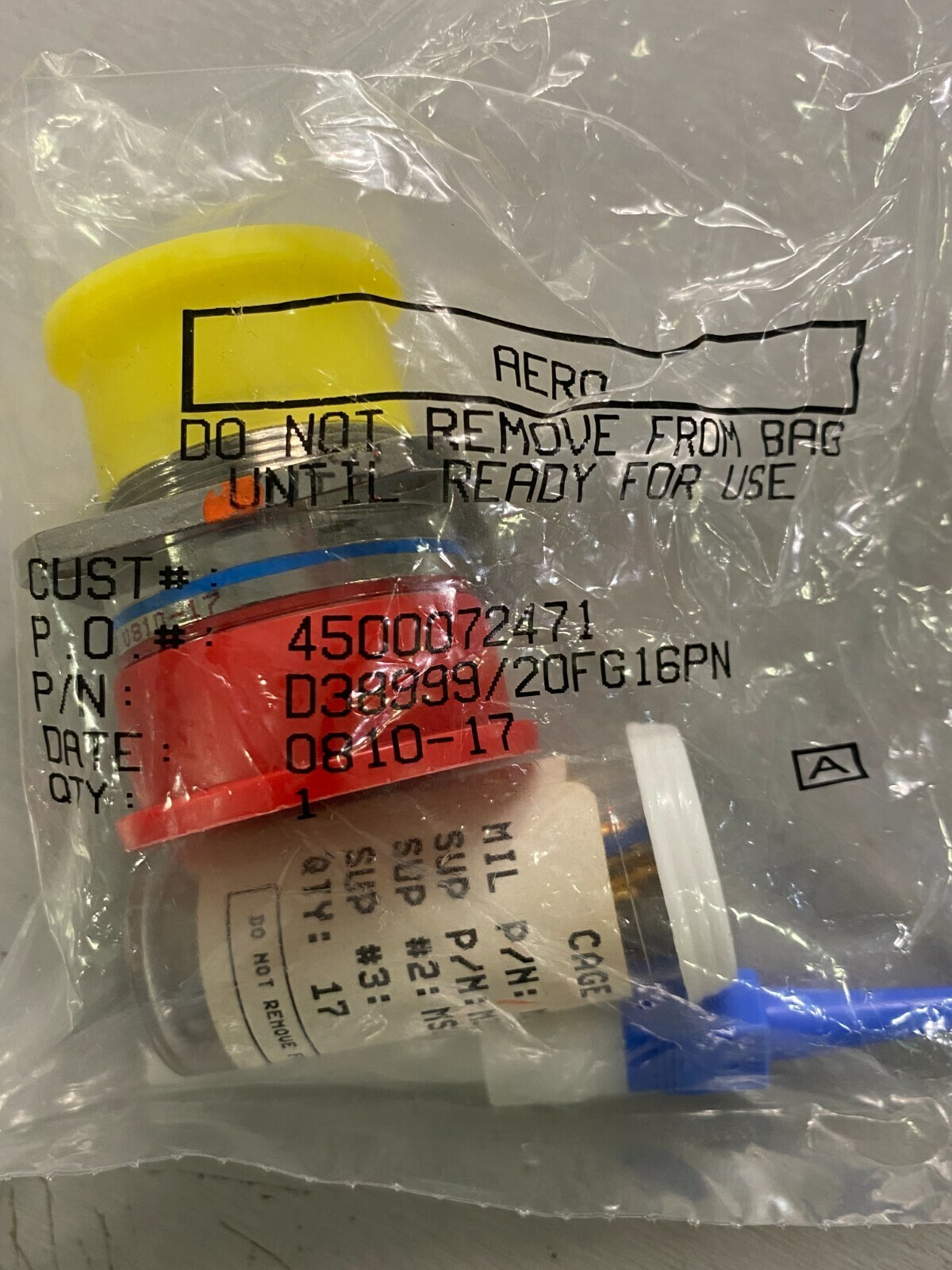 Circular Connector Amphenol D38999/20FG16PN