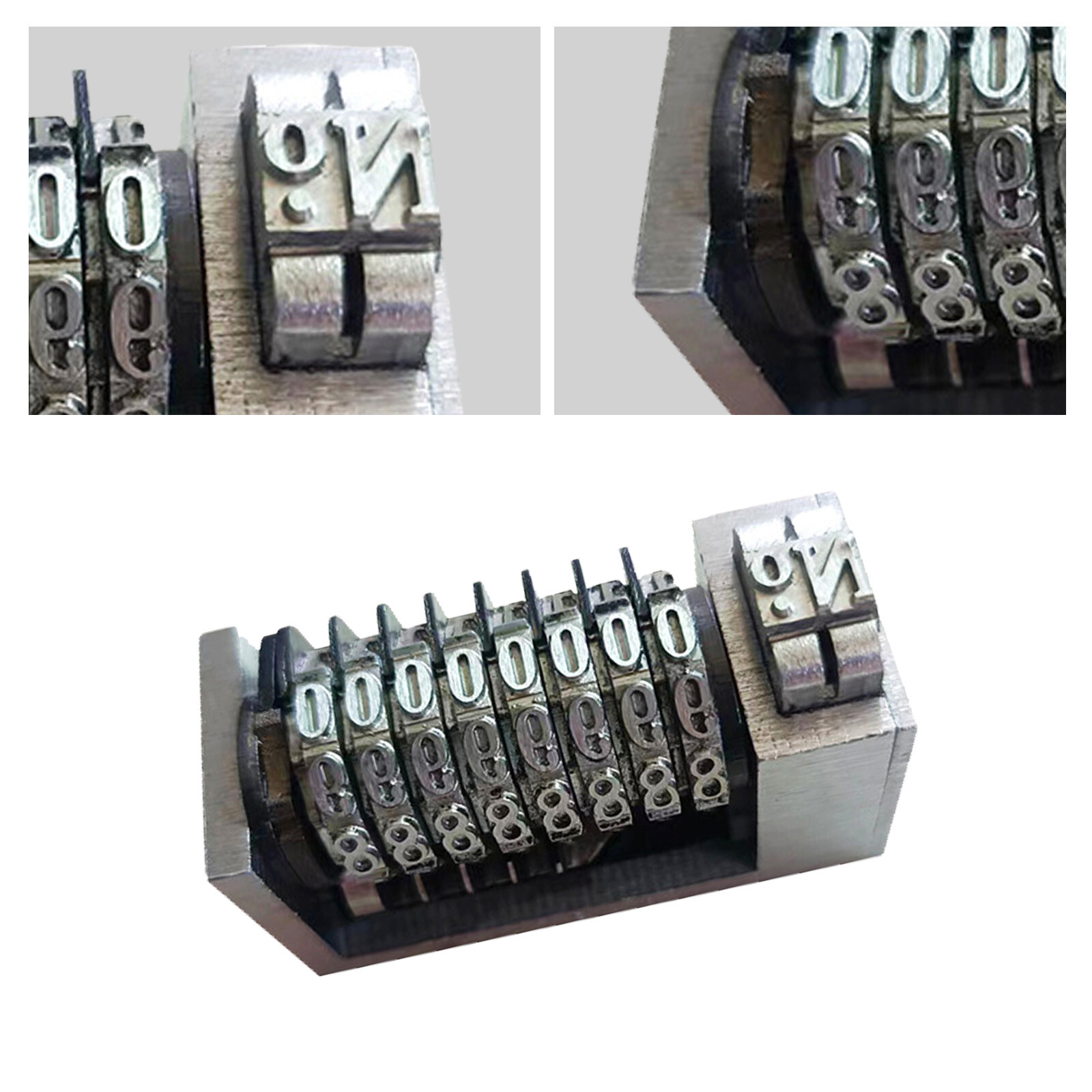 6 Digits Numbering Machine Forward for Letterpress Number Coding 4X8 Cicero