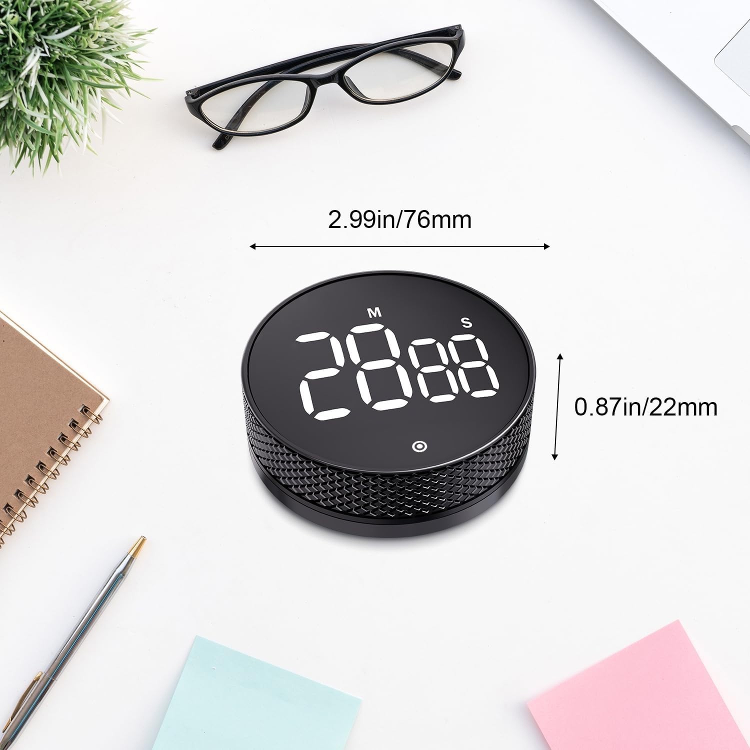 Kitchen Timer with LED Digital Display Smart Efficana for Home Classroom Gym ...