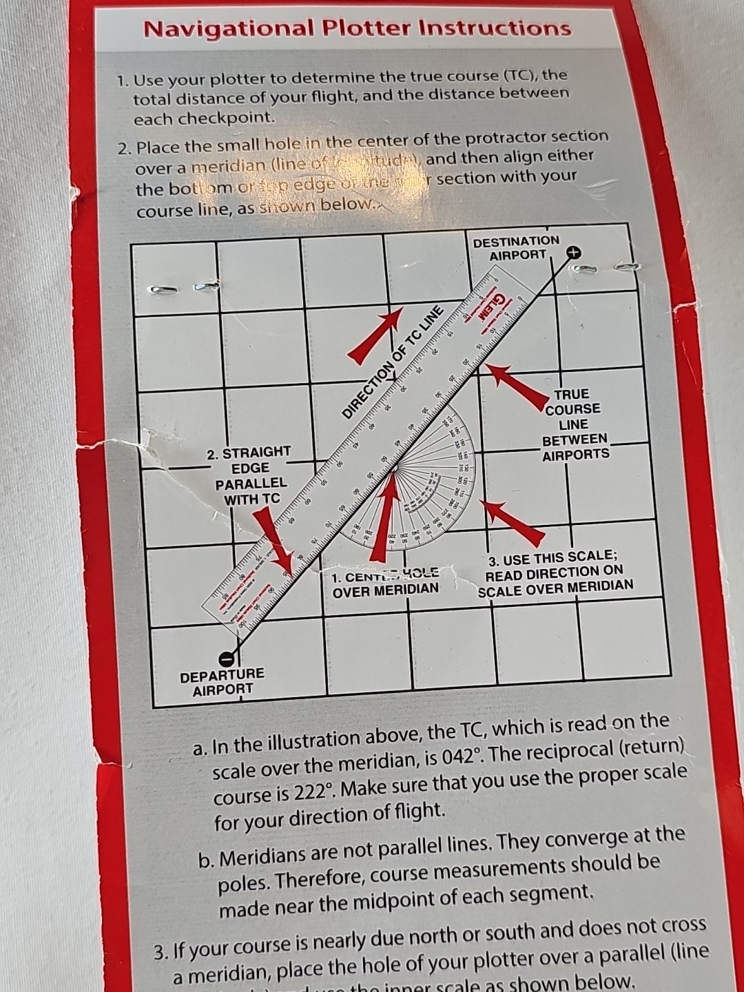 Gleim Navigational Plotter Sectional/World Aeronautical Terminal Area Chart