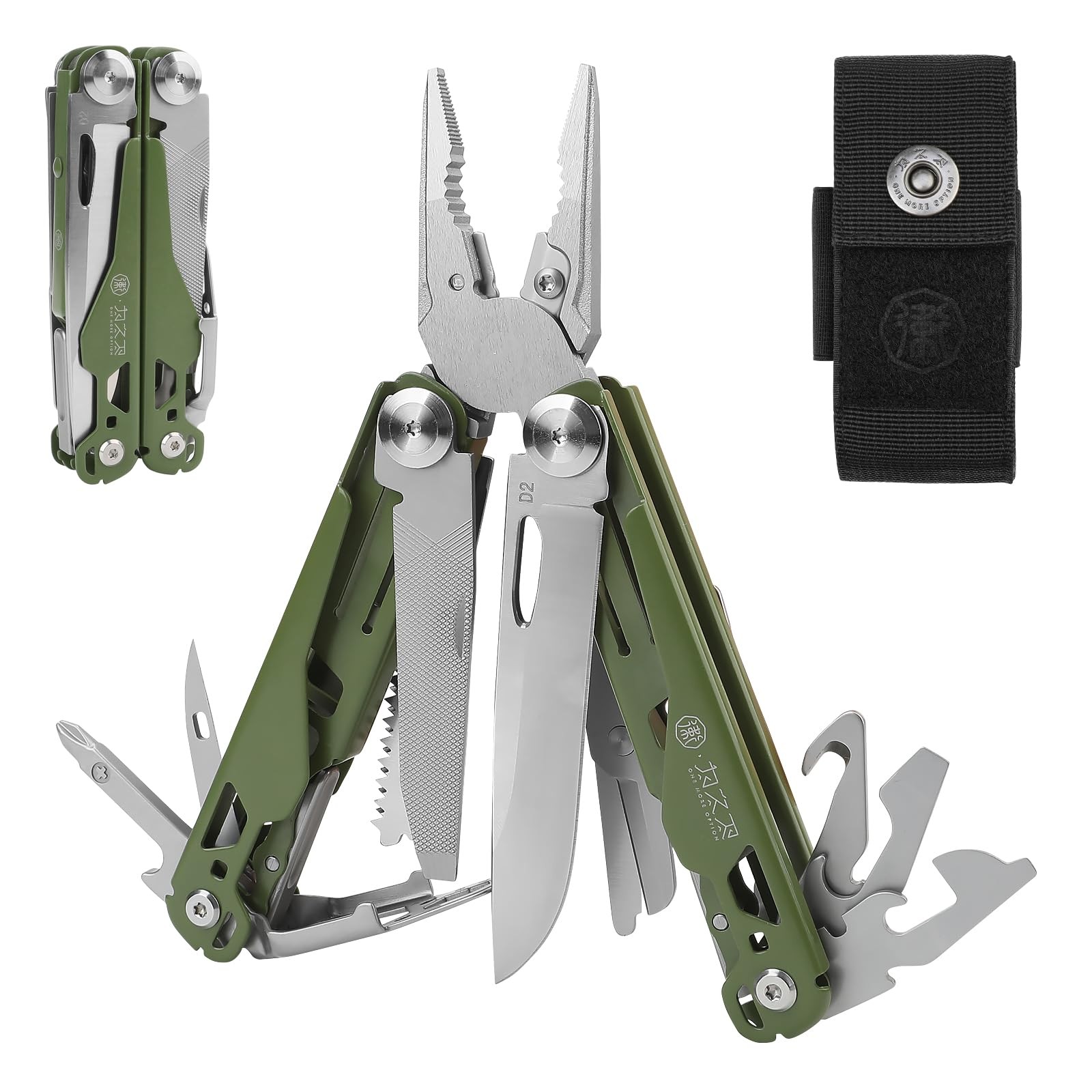 19-in-1 Multitool Pliers Professional Heavy Duty Pocket Multi Plier Shear