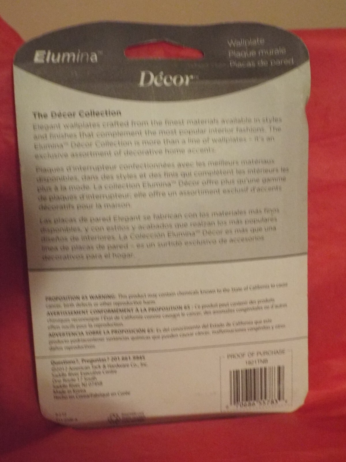 Camo wall plate
