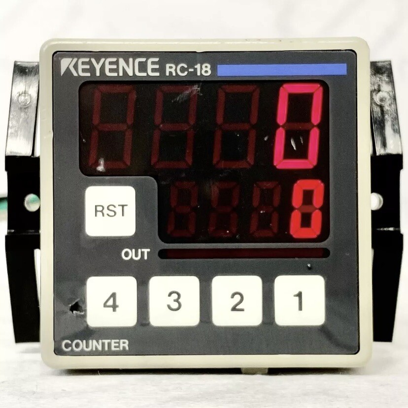 Keyence RC-18 LCD Display Electronic Preset Counter S3C4