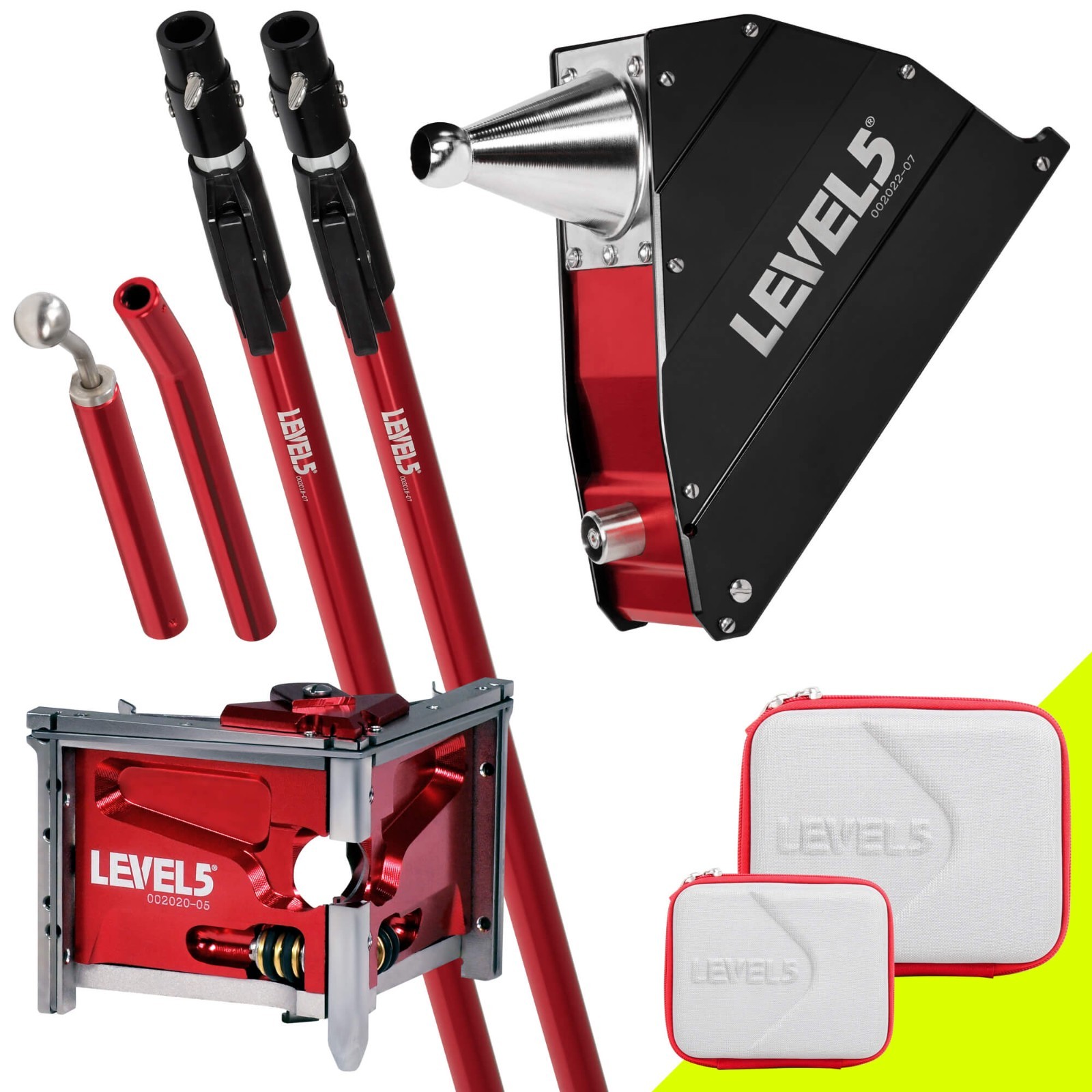 LEVEL5 Drywall 8" Corner Applicator Box + Ext. Handle & 3" Corner Finisher 4-513