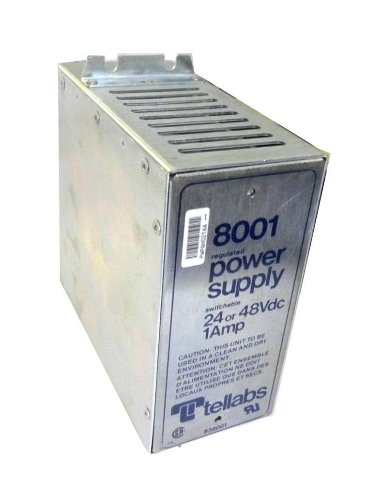 Tellabs 8001 Regulated Power Supply Switchable 24/48 VDC @ 1 A