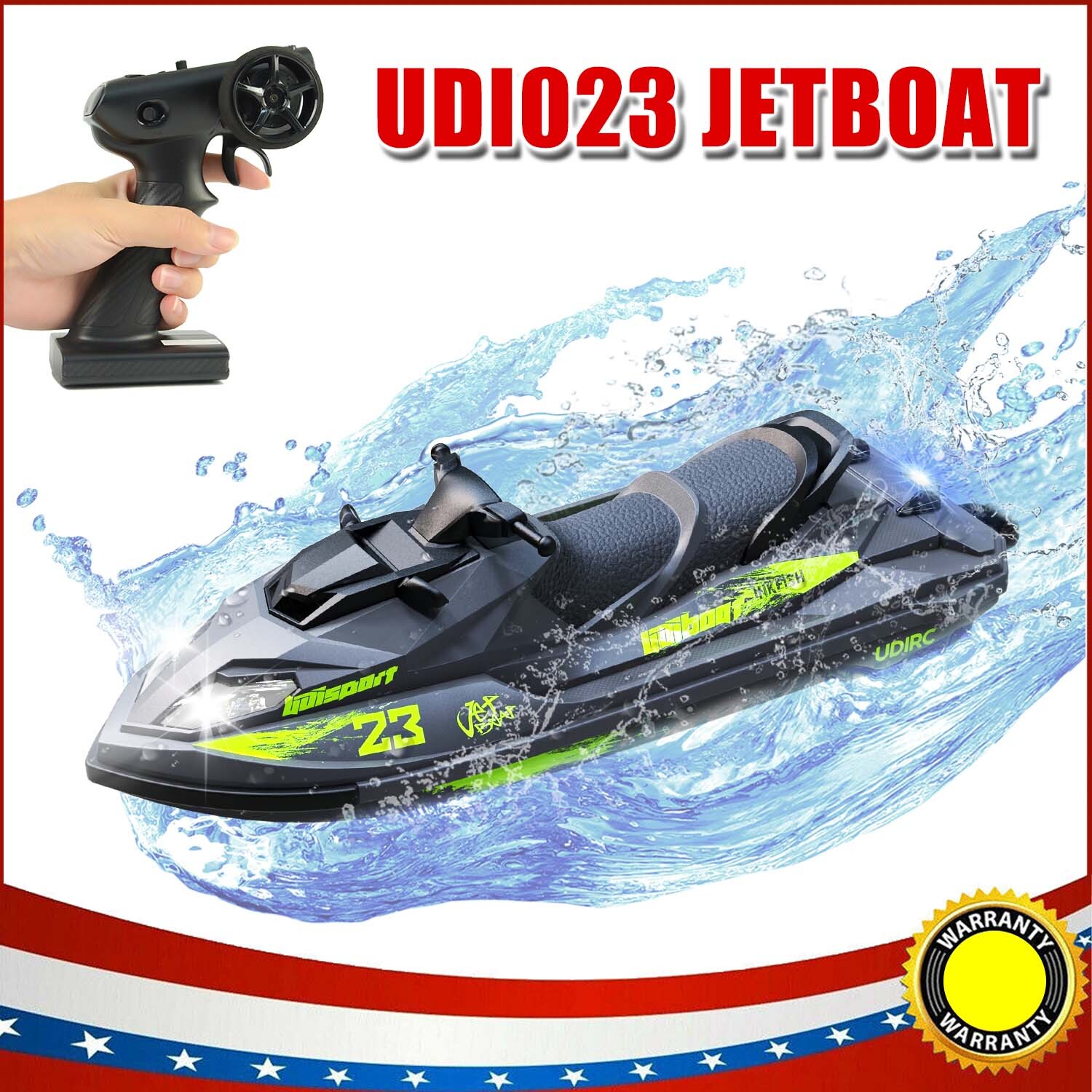 UDI RC 14" Inkfish V-Hull Electric RTR RC Brushed Jet-Boat UDI-023 New
