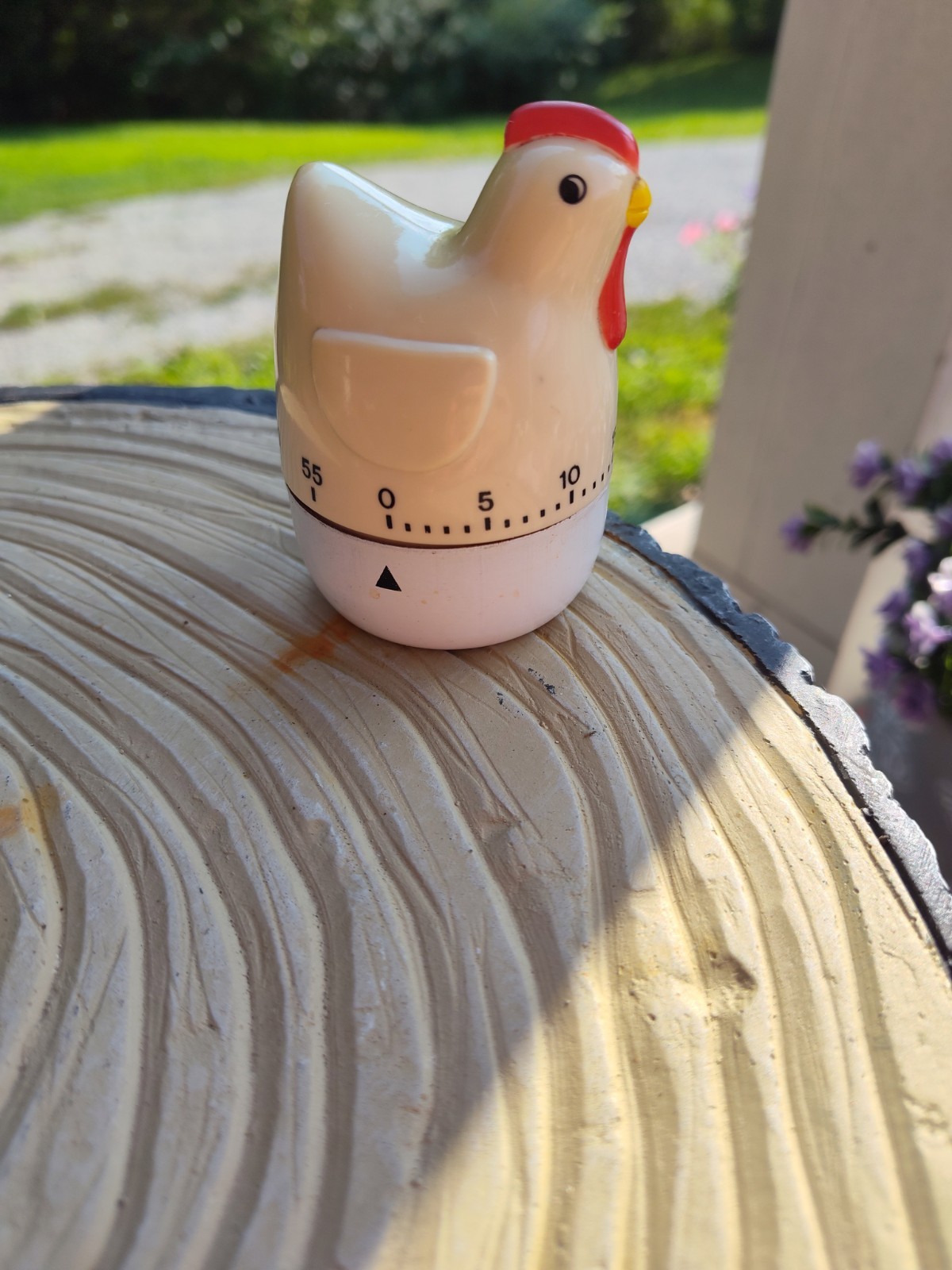 Vintage Mechanical Chicken Kitchen Timer 1970s Hen 60 Minute Wind Up Plastic Pin