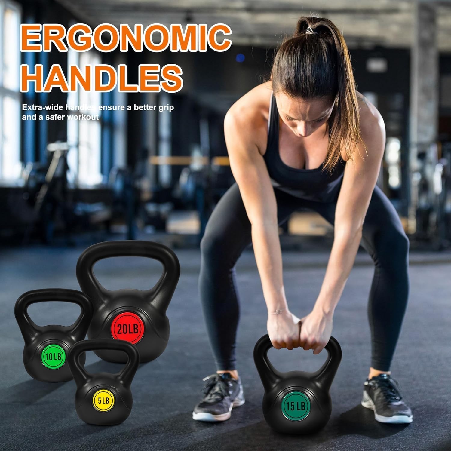 50lb Strength Training Kettlebell Pack