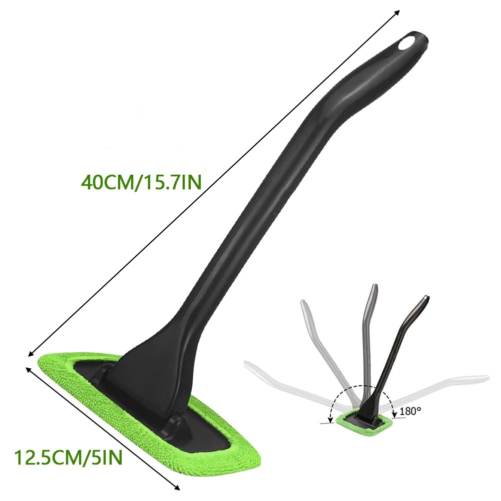 NEW Windshield Cleaner Wand Microfiber Car Inside Window Cleaning Tool Anti Fog