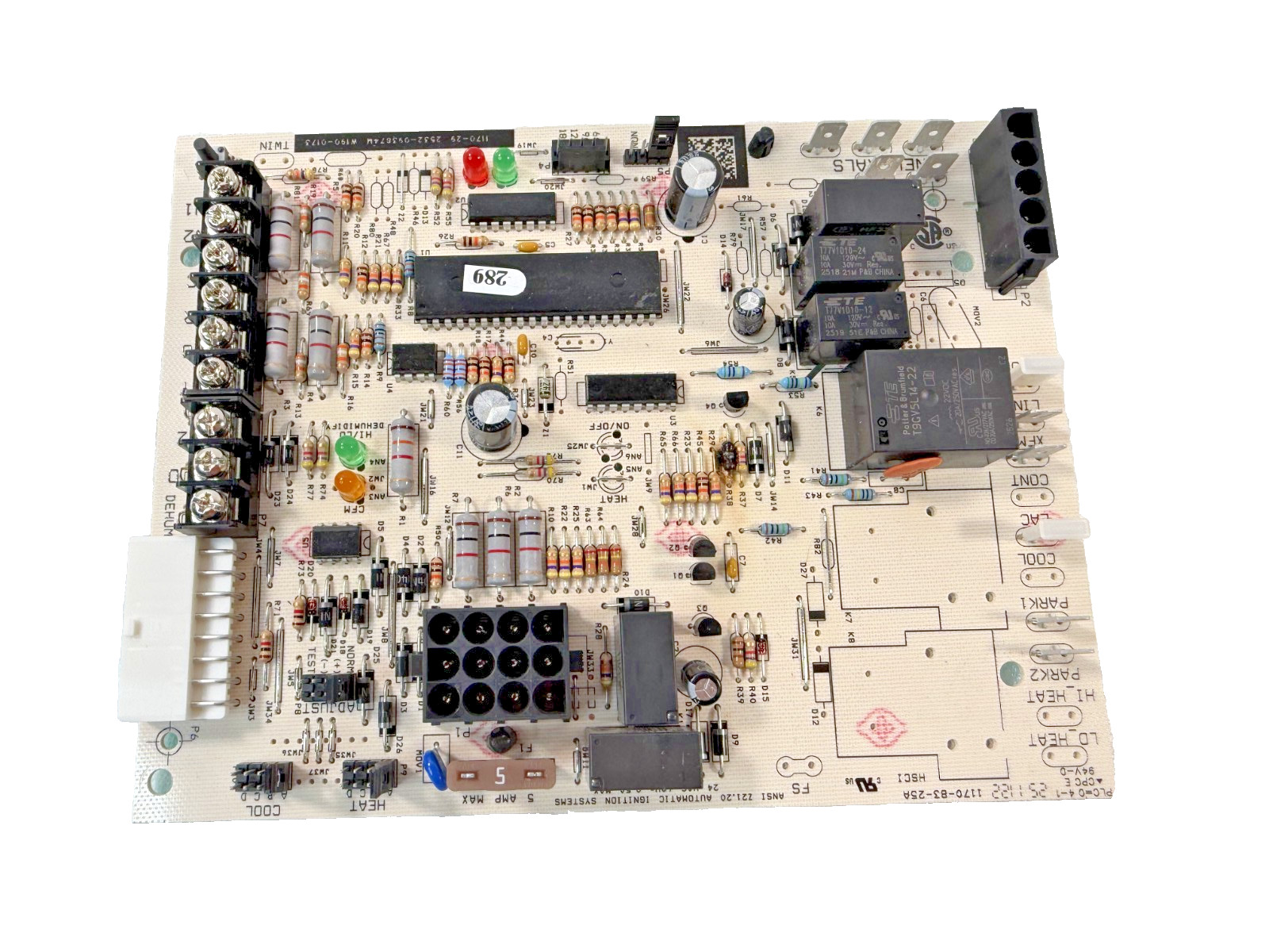 NAPOLEON/Wolf Steel W190-0173-SER NA  BOARD FOR 2 STAGE 96% 1170-29 1170-83-25A