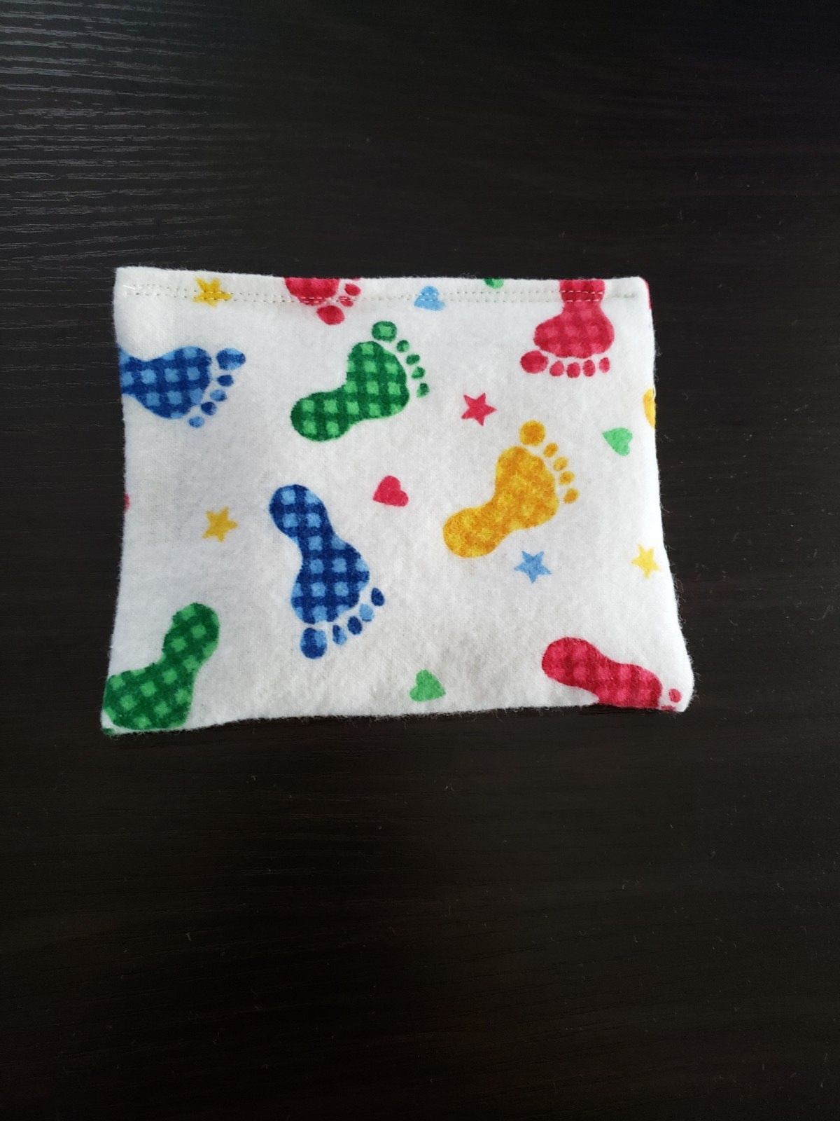 Rice Boo-Boo hot/cold packs, new, handmade, Footprints