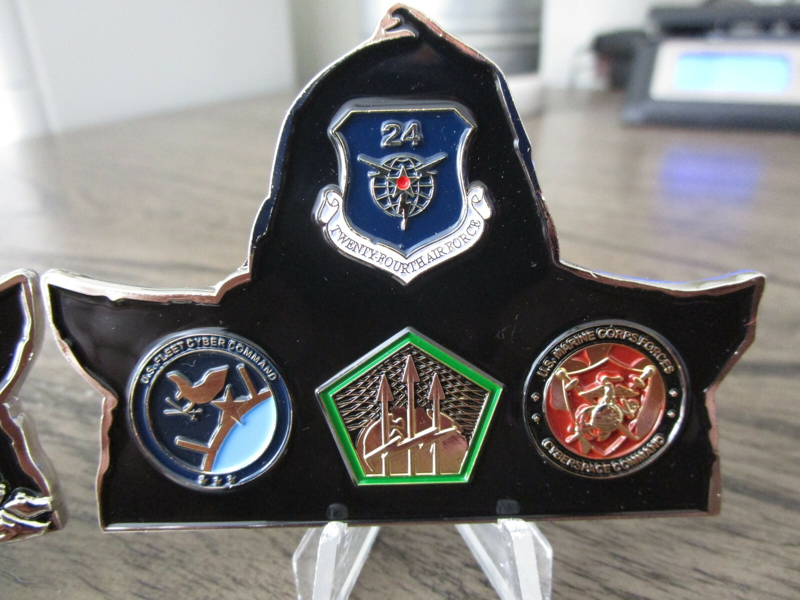 US Cyber Command CYBERCOM USN USAF Army NSA Reaper Challenge Coin