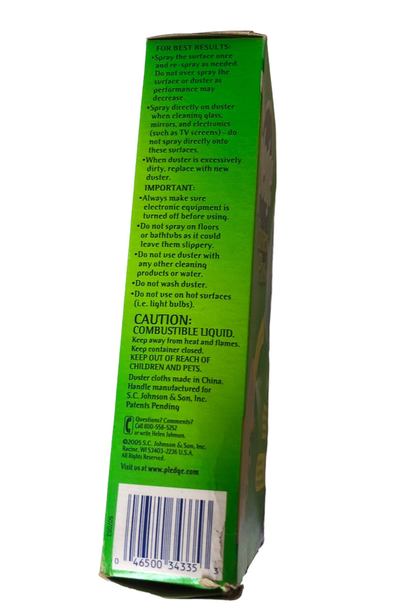 Pledge Duster Plus With Multi-Surface Spray 1 Handle 2 Disposable Dusters