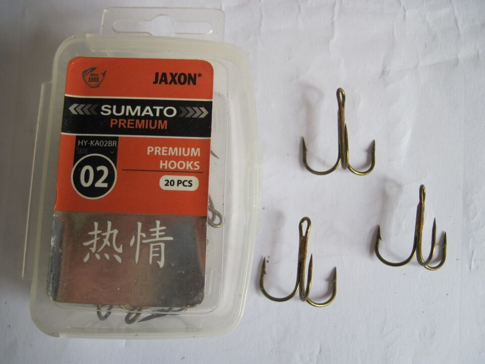 Barbed Treble Hooks Size 02-12 (see full description below)