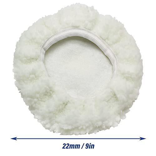 6 Pcs Car Polishing Bonnet Buffing Pad Lamb Fleece Pad Cover For 9" Car Polisher