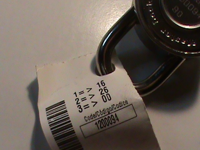 Lot of 3 Master Lock 1525 Combination Padlocks