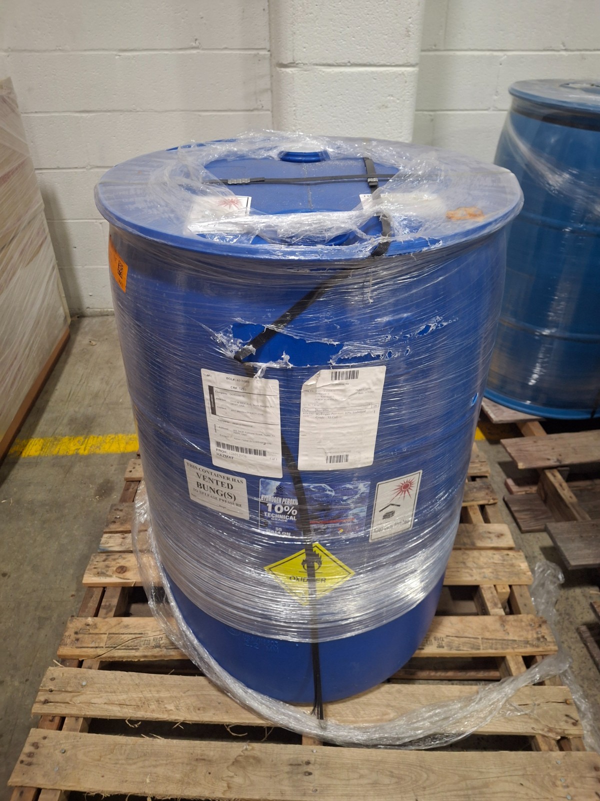 Alliance 55 gallon 10% Hydrogen Peroxide H2O2 Technical Grade Full Barrel