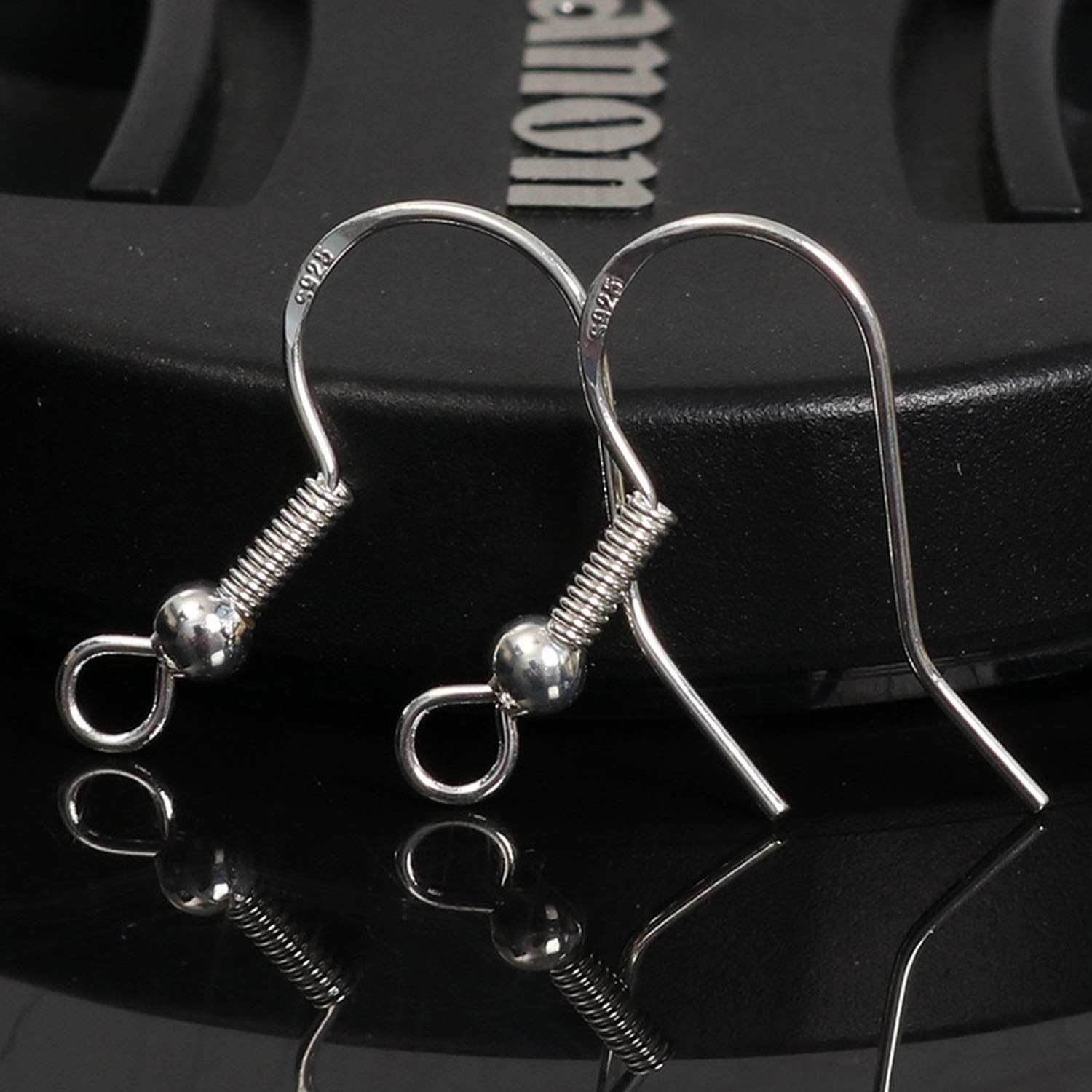 Earring Hooks Sterling Silver Rubber Backs DIY Jewelry