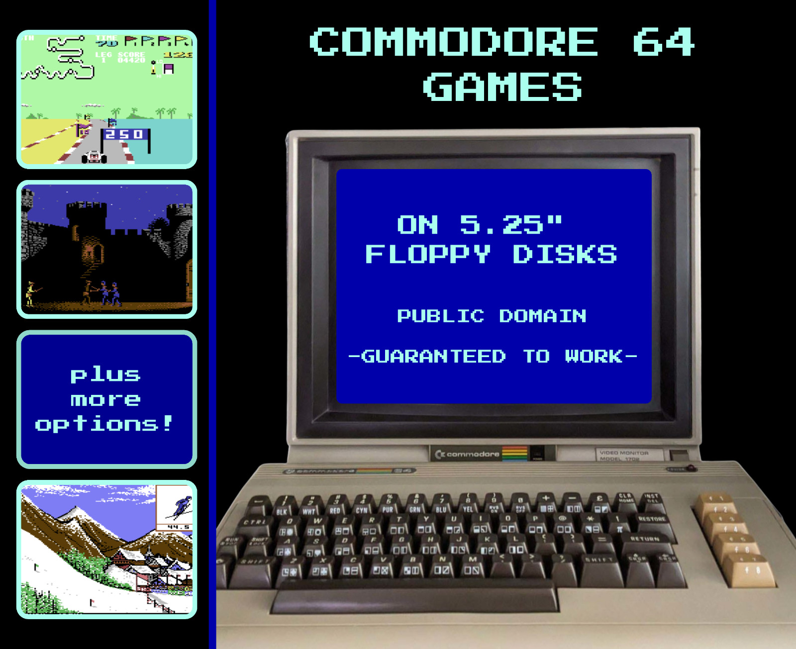 🕹️ Commodore 64 Games on Floppy Disks: Retro C64 Public Domain 🕹️