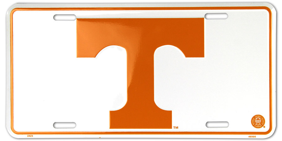 TENNESSEE VOLUNTEERS VOLS CAR TRUCK TAG LICENSE PLATE T METAL SIGN UNIVERSITY