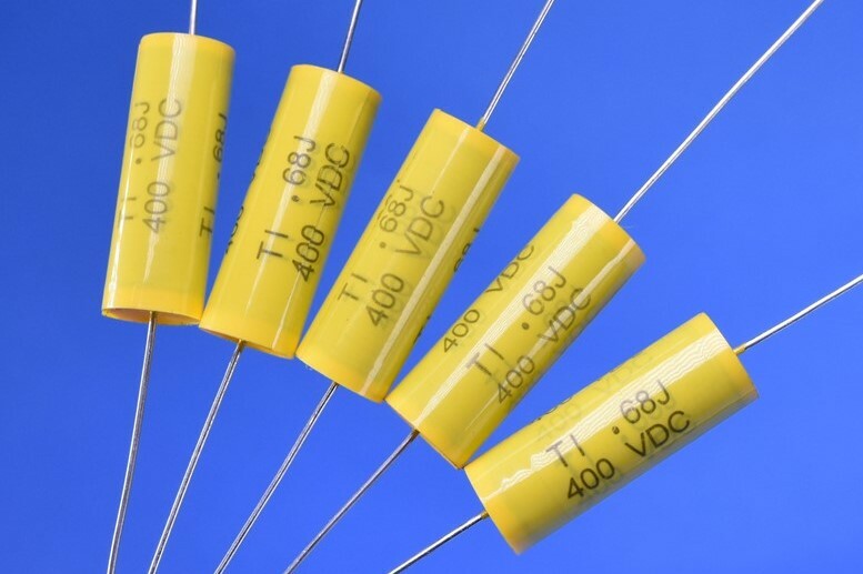 5 TI Metallized Poly Axial Audio Crossover Capacitors 0.68uF µF mF 400 Vdc, 5%